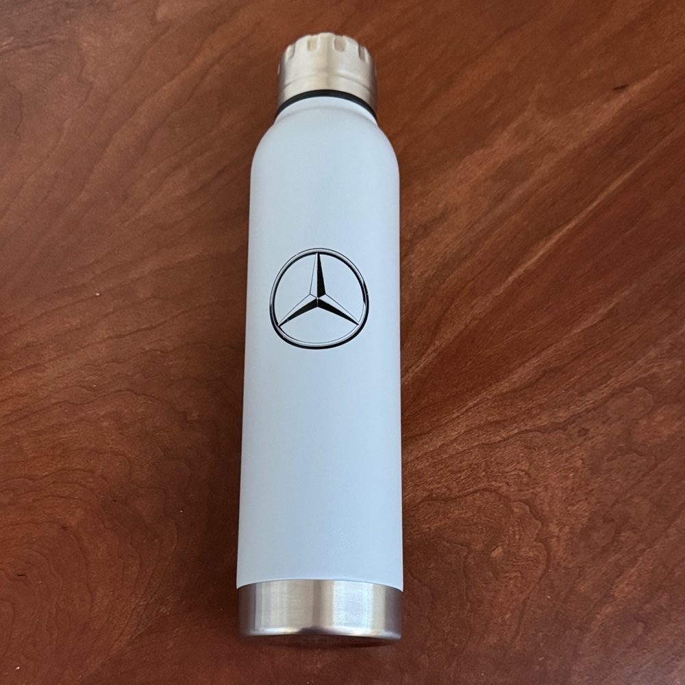Mercedes-Benz Gray Stainless Steel Water Bottle
